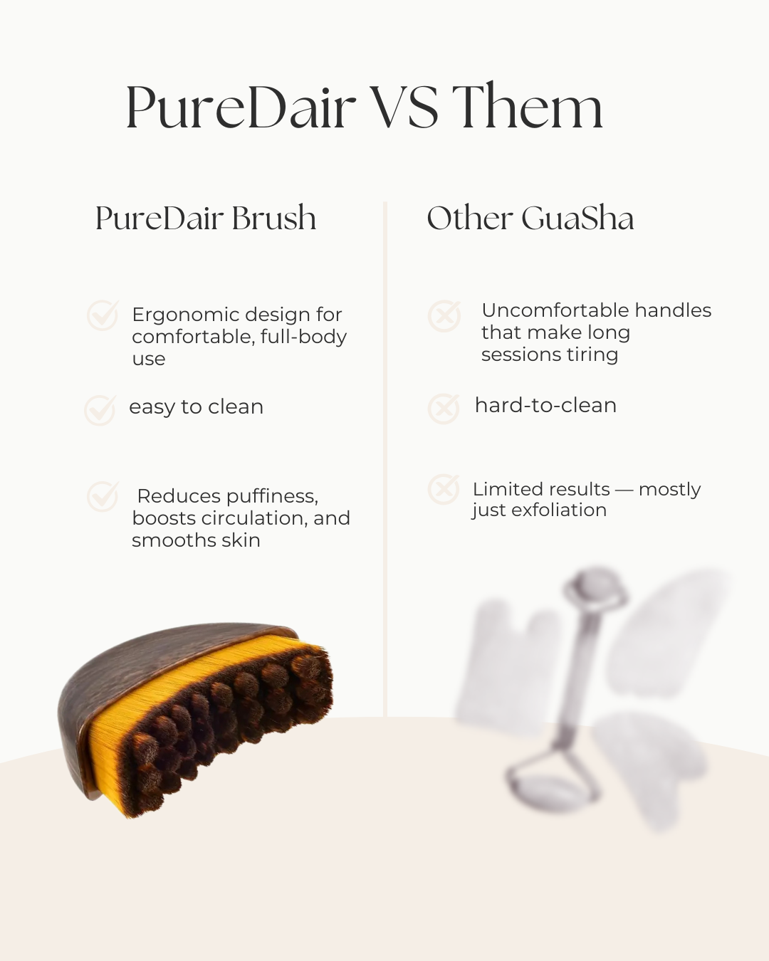 PureDair Contour Massage Brush